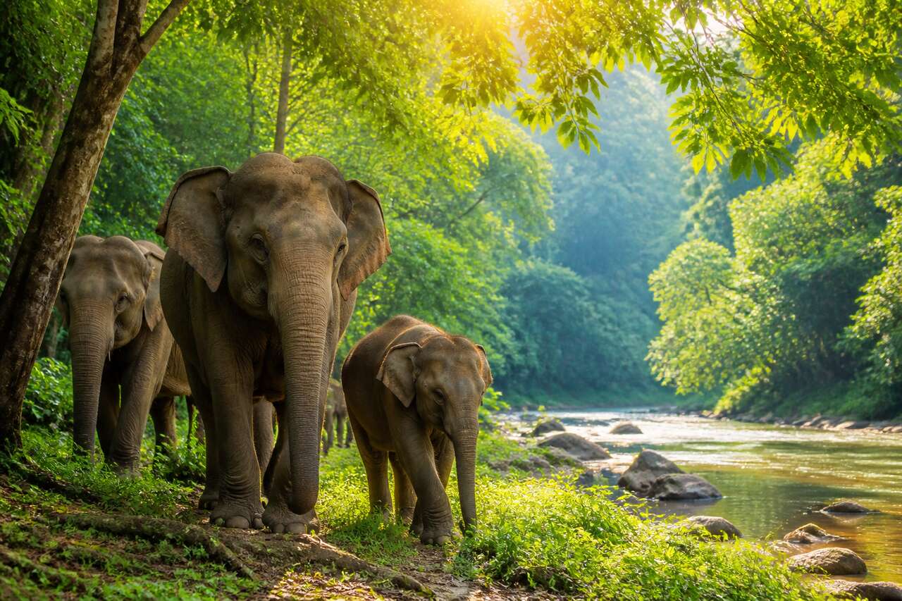 D&eacute;couverte du sanctuaire des &eacute;l&eacute;phants de kuala gandah