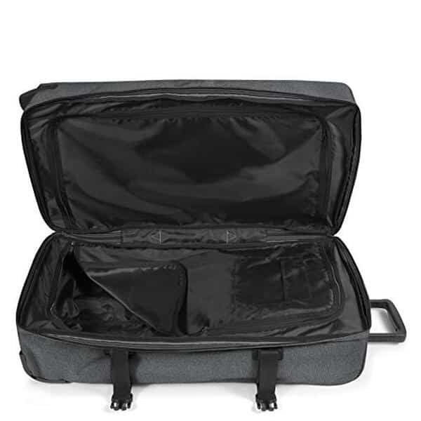 Découvrez notre test détaillé de la valise Eastpak Tranverz L 121 litres en jean noir : capacité, durabilité et praticité pour vos voyages.