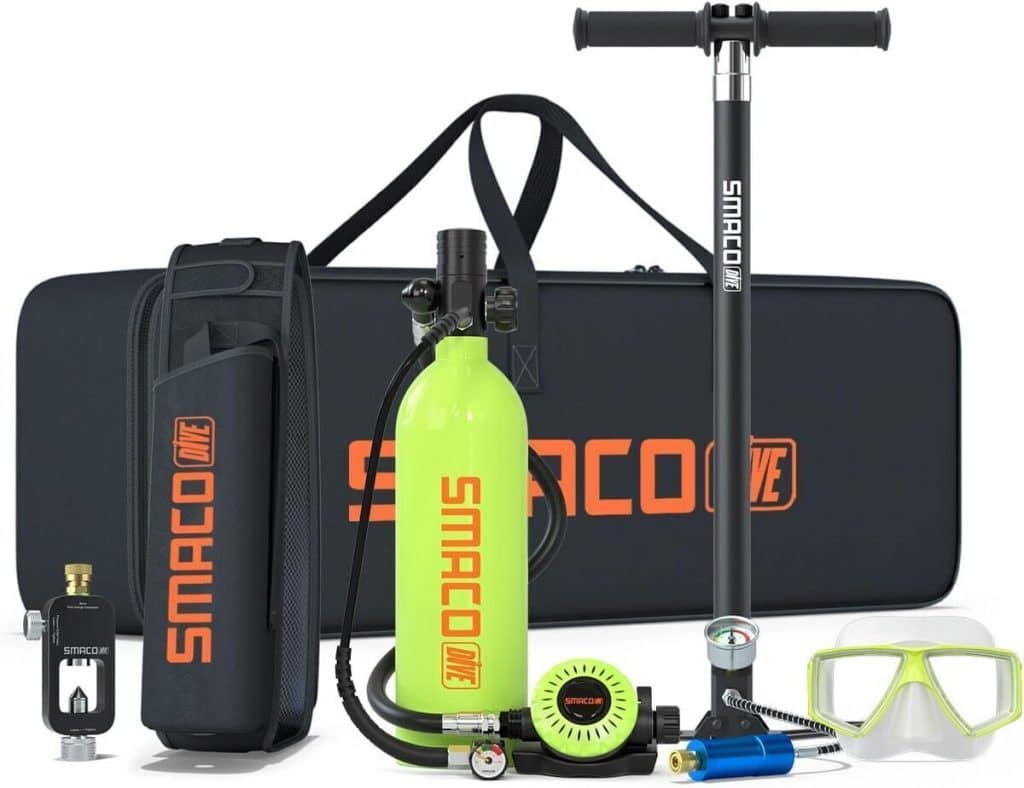 Test de la bouteille de plongée SMACO S400 Pro : mini cylindre à 5m de profondeur