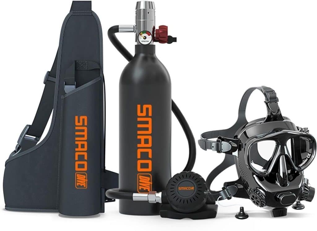 Test : sMACO kit de plongée mini scuba 1L pour eaux peu profondes