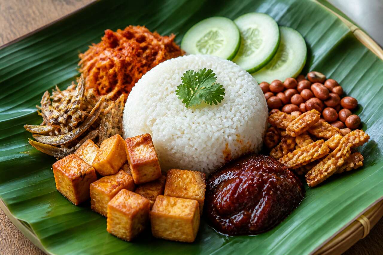 Nasi lemak végétarien, l’incontournable à personnaliser Nasi lemak végétarien, l’incontournable à personnaliser