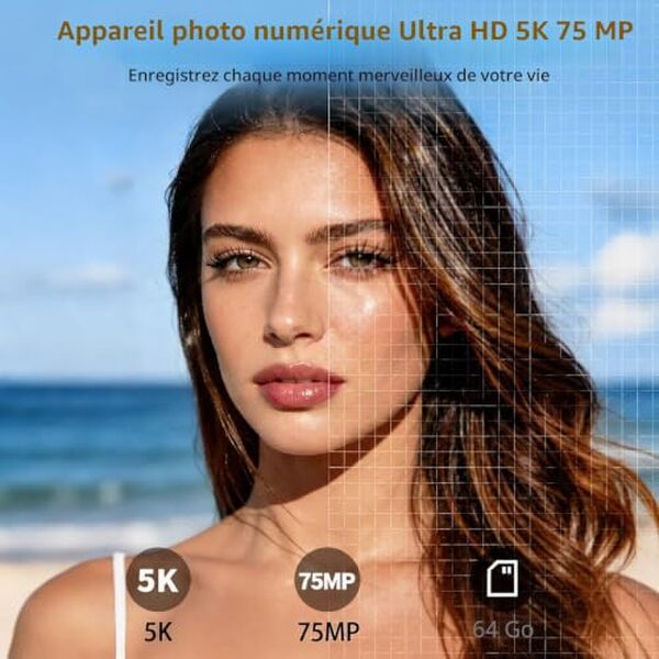Découvrez notre test détaillé de cet appareil photo numérique 5K 75 MP avec Wi-Fi et écran 3 pouces. Performances, qualité vidéo et fonctionnalités pour le vlogging analysées en profondeur.