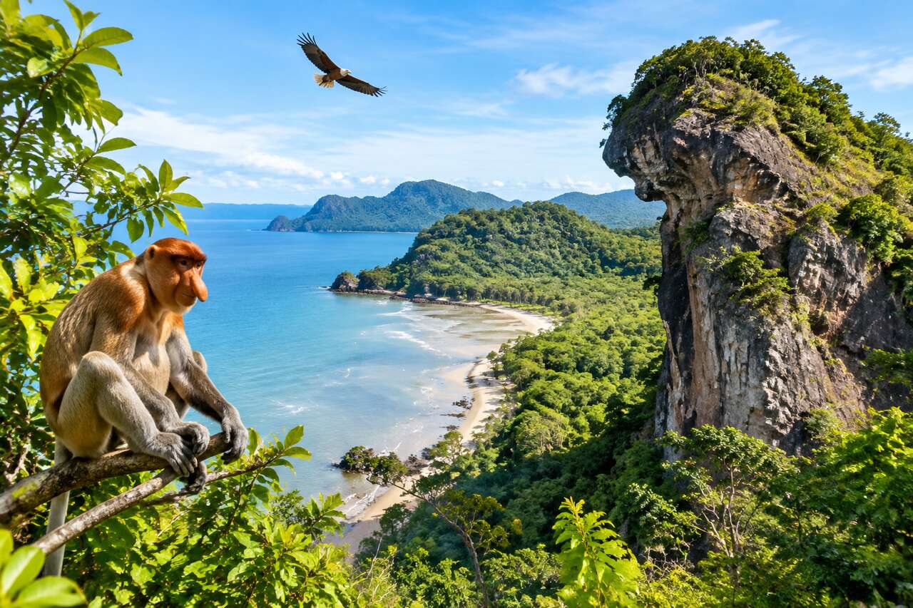 Découvrir le parc national de Bako en Malaisie