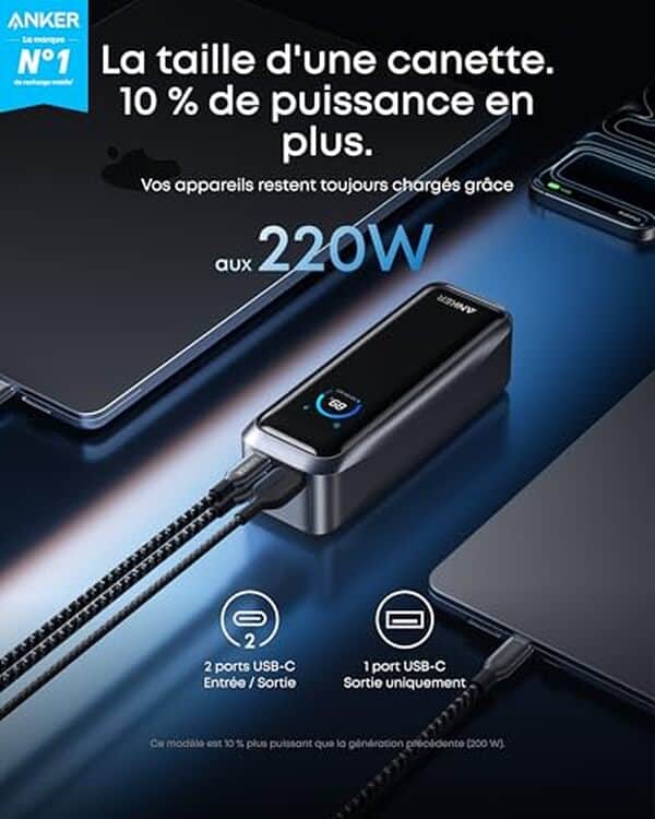 Découvrez notre test détaillé de la batterie externe Anker Prime 20100 mAh : performances, autonomie et polyvalence pour vos appareils mobiles. 